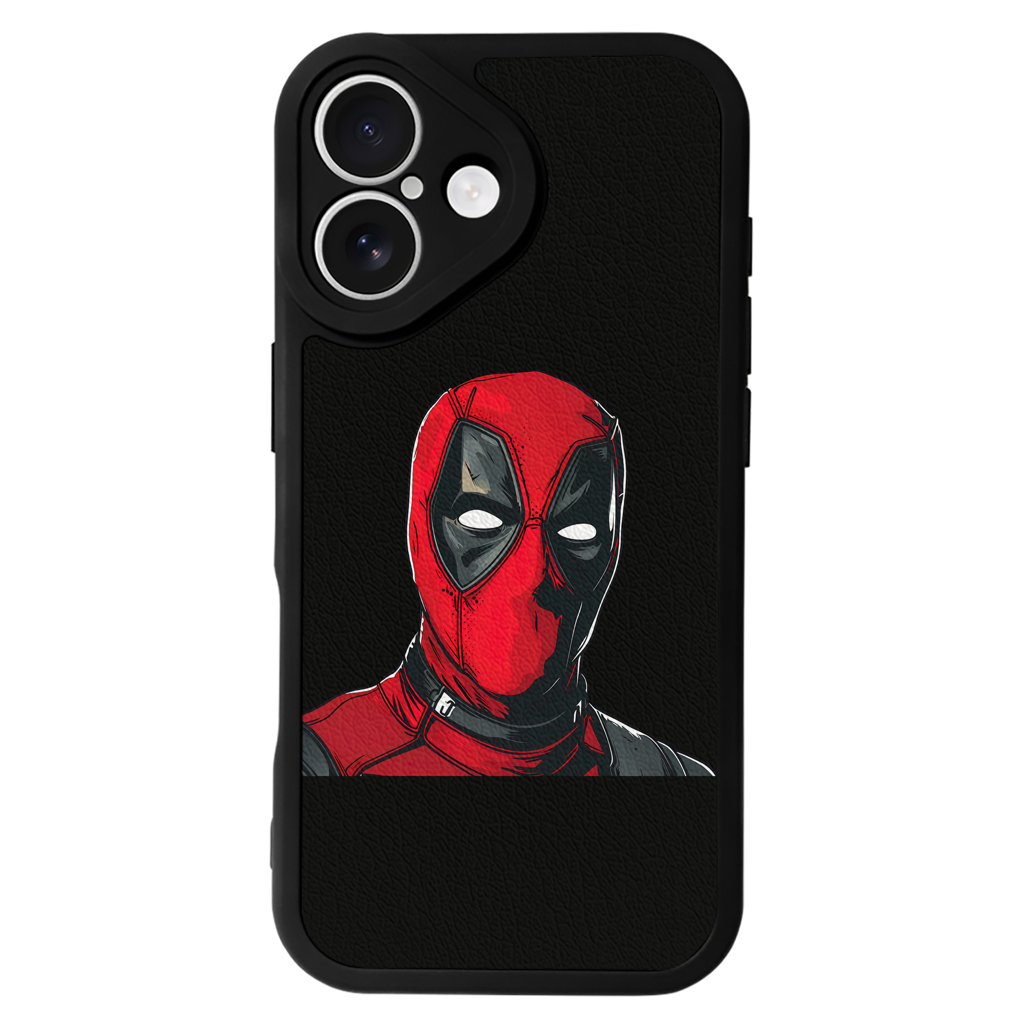 （画像用） Deadpool デッドプール 【iPhone 16シリーズ対応】シリコンスマホケース（レザー調） 材質：シリコン